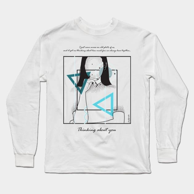 Thinking about You version 9 Long Sleeve T-Shirt by Frajtgorski